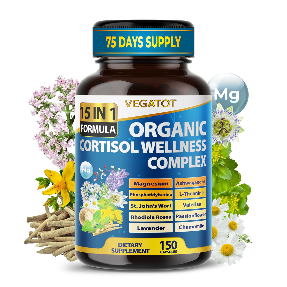 VEGATOT 15-in-1 Cortisol Support Complex
