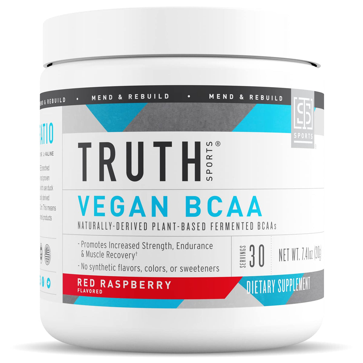 Vegan BCAA Energy Boost Powder - Red Raspberry 30 Servings