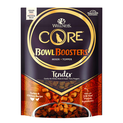 Wellness CORE Grain-Free Bowl Boosters Tender Dog Meal Enhancer (Turkey & Chicken, 8 oz)