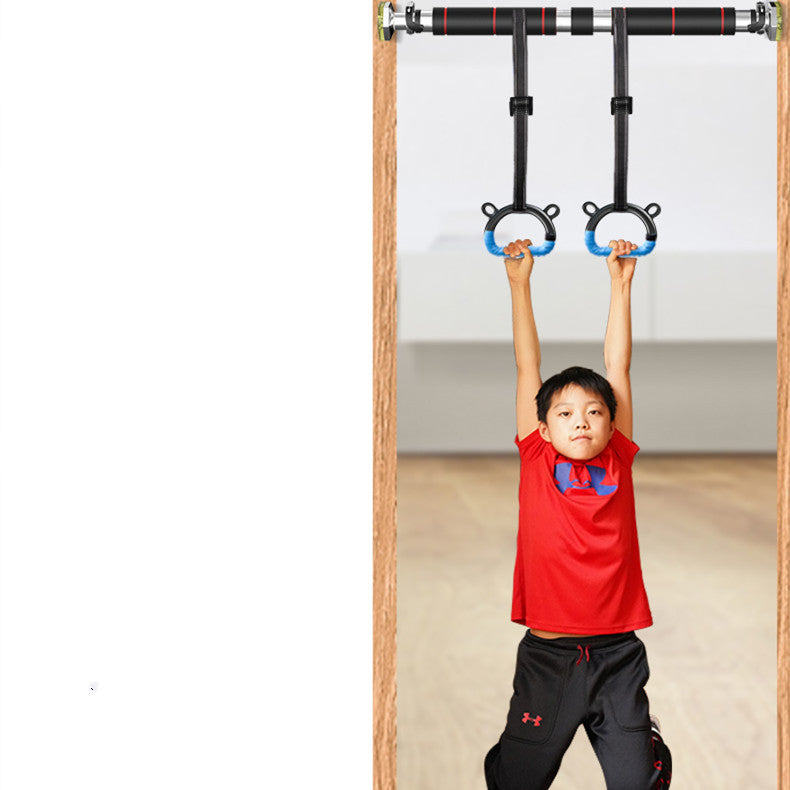 Indoor Pull-Up Bar and Ring Fitness Equipment for Kids