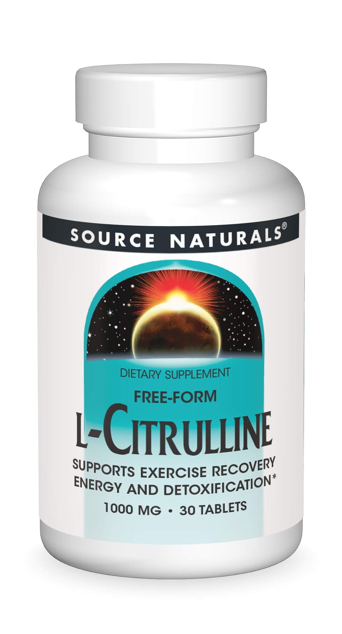 Source Naturals L-Citrulline 1000mg - Energy & Detox Boost - 30 Tablets