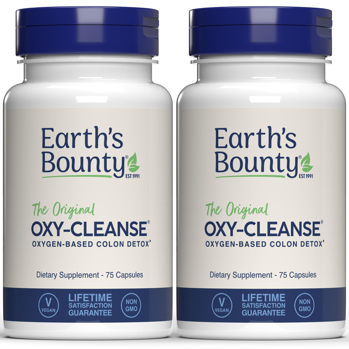 Oxy-Cleanse Colon Revitalizer - Gentle Detox & Relief - 75 Caps, 2-Pack