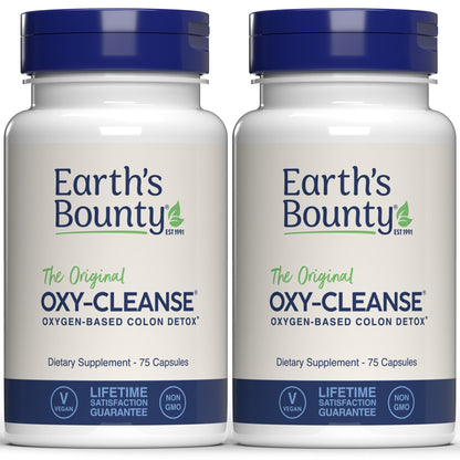 Oxy-Cleanse Colon Revitalizer - Gentle Detox & Relief - 75 Caps, 2-Pack