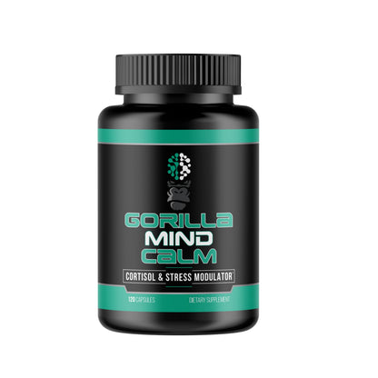 Gorilla Mind Serene (120 Caps) - Stress & Cortisol Control | Relaxation Aid
