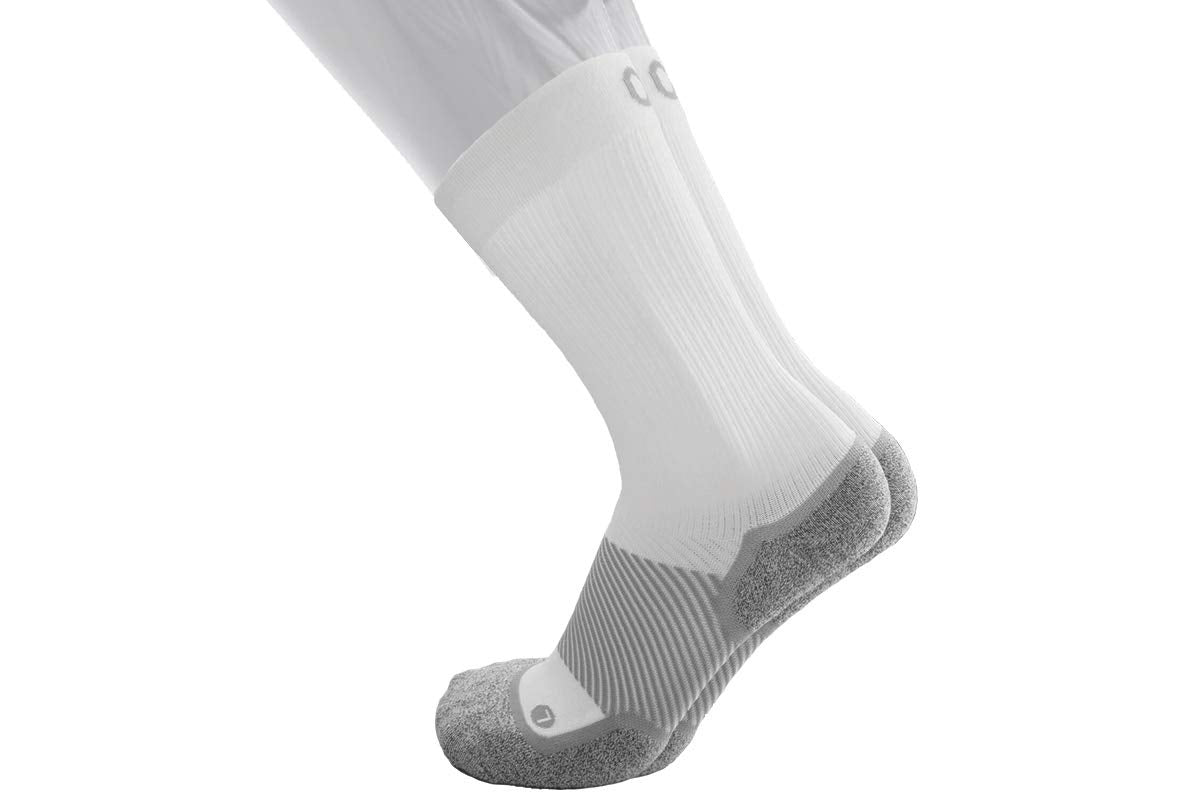 OS1st WP4 Therapeutic Crew Socks for Diabetic Support XXL White