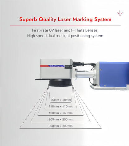 20W UV Laser Marking Machine - High-Precision Ultraviolet Engraving Machine for Metal and Non-Metal Materials