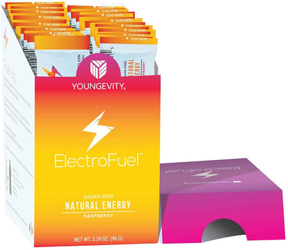 Nu Kai Raspberry Energy Hydration Mix - Electrolyte Drink Packets - 60 Servings