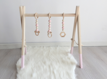 Kids Fitness Equipment, Baby Gym Rack, Wooden Craft