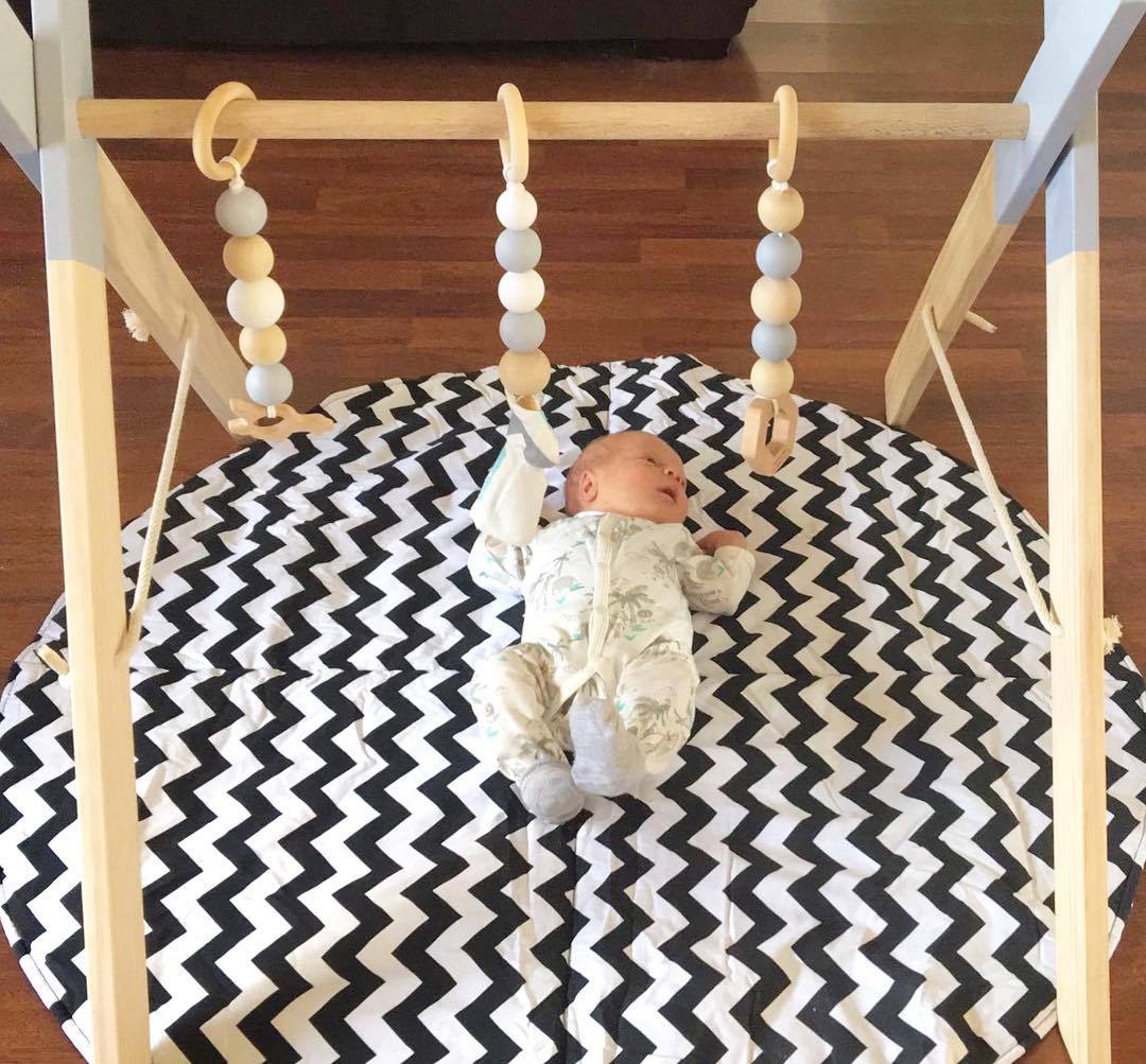 Kids Fitness Equipment, Baby Gym Rack, Wooden Craft