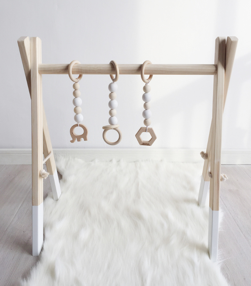 Kids Fitness Equipment, Baby Gym Rack, Wooden Craft