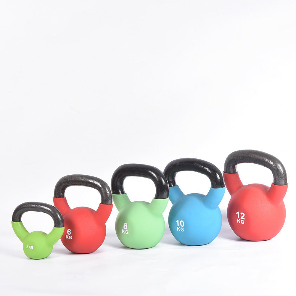 Vinyl-Coated Home Workout Kettlebells