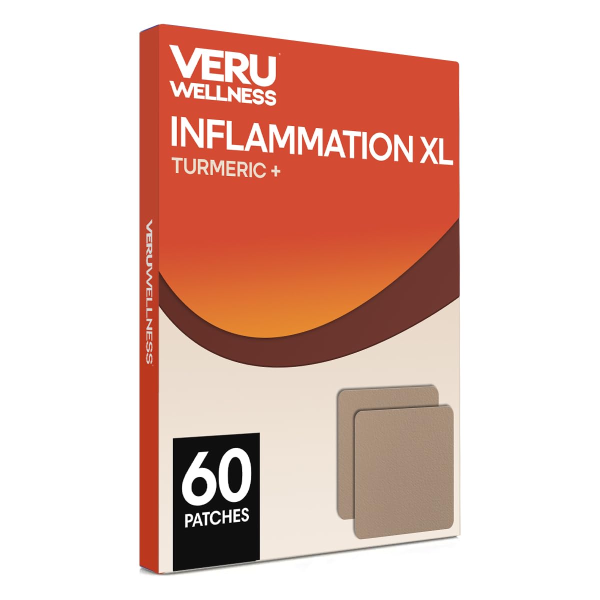 Veru Wellness XL Turmeric Relief Patches - 60 Day Waterproof Formula